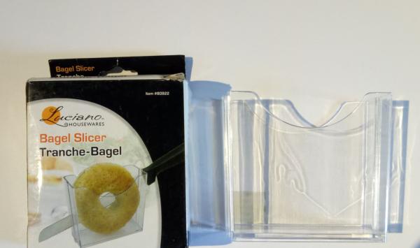 FB122249 Pure PS material food-safety bagel cutter can customized shape & color