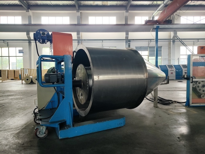Double-Station Stainless Steel Pay Off Machine with 1200 m/min Speed for Continuous Wire Production