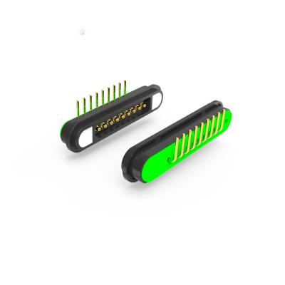 9 connecteurs magnétiques à broches 5A connecteur magnétique PCB Noir mâle et femelle