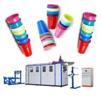 Machine de fabrication de tasses en plastique entièrement automatique avec une surface de formage de 720*300 mm et une capacité de 5000 kg