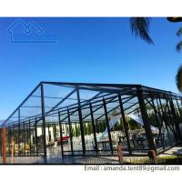 Large Clear Frame Glass Wall Atrium Event Gala Tent Marquee para venda, tendas comerciais para eventos