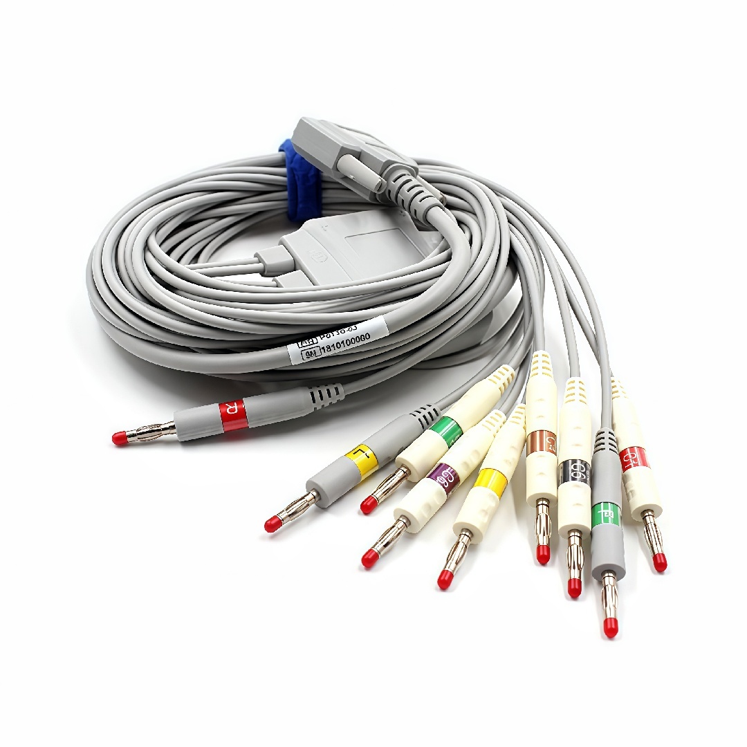 Compatible ECG Cable 12 Lead With Banana Plug For Edan SE1200/601A/301 Electrocardiograph