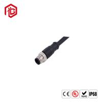 Connecteur hommes-femmes de capteur du cable connecteur M12 de prise imperméable avec le câble de 2m