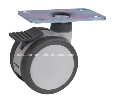 Fiveri 3 60kg Plate Brake TPU Caster K5213-D931 com 76mm Diâmetro e TPU