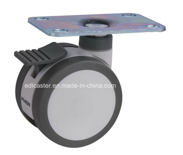 Fiveri 3 60kg Plate Brake TPU Caster K5213-D931 with 76mm Diameter and TPU