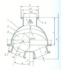 Чугунный тип BS5153, давление, не хлопающий, медленно закрывающийся обратный клапан качания с фланцевыми концами