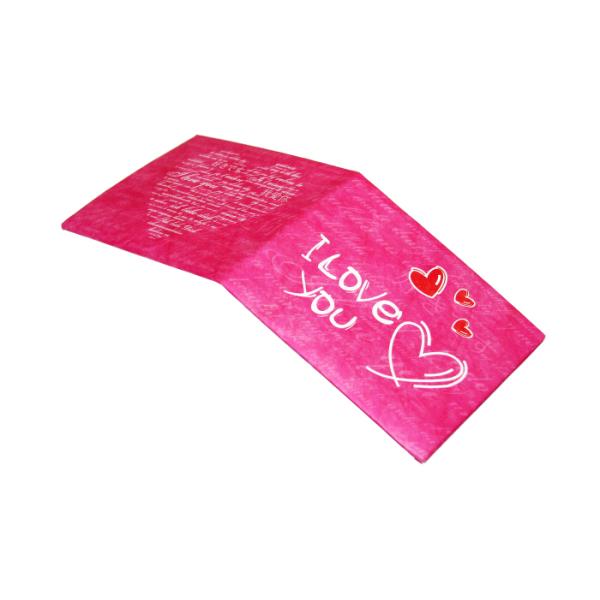 Sweet Heart Washable Tyvek Paper Wallet Custom Logo Pink Tyvek Mighty Wallet