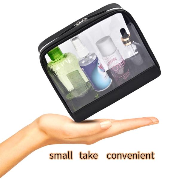 Waterproof Travel Cosmetic Organizer Transparent 8.5*7*3.5 Inch