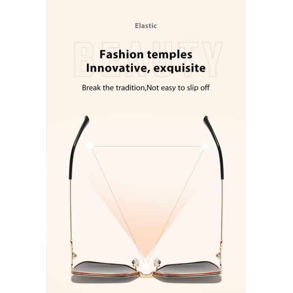 Объектив TAC солнечных очков рамки металла женщин полигональный управляя УЛЬТРАФИОЛЕТОВЫЙ преграждая