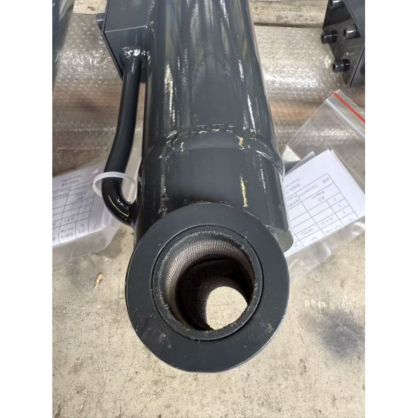 Custom Double Acting Hydraulic Cylinder With Valve Block Hard Chrome Plated Steel