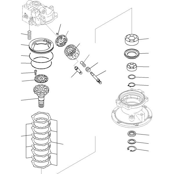 Части экскаваторов с гидравлическим двигателем PC200-8 PC220-8 706-7G-01140