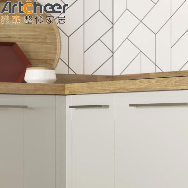 Modern Design U Shape Kitchen Cabinet with Customized Color and 3 Years Guarantee