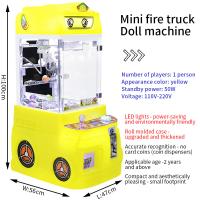 Mini caminhão de incêndio moderno e criativo divertido para pegar bebês e interação entre pais e filhos