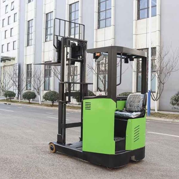 CQDE15 48V 1.5T Electric Reach Truck 1500kg Seat Type Triplex 3m-12m Mast