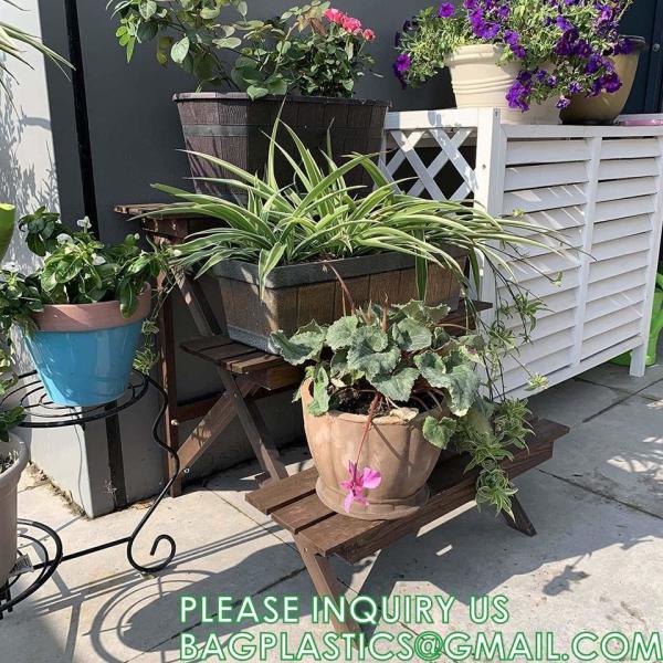 Plant Stand Indoor Outdoor, Plant Shelf Multiple Flower Pot Holder, Metal Wrought Iron Planter Shelf Plant Display