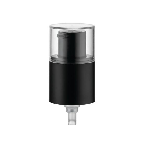 JL-CC102B Matt Aluminum Cosmetic Cream Pump 0.5CC 0.23CC Spring Outside 20/410 24/410 With Half Cover