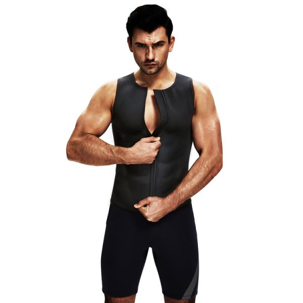 Упражнения Gym Zipper Tank Top Сауна жилет Мужчины Неопрен Тренер талии Формировщик полов Женщины
