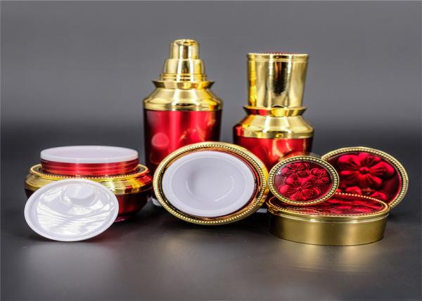 Luxury Matt Purple Diamond Face Cream Containers 15ml 30ml 50ml Acrylic Ball Shape