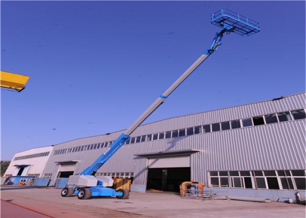 Non Pollution Emission Electric Boom Lift Fast Cycle Times 14M 230KG Load