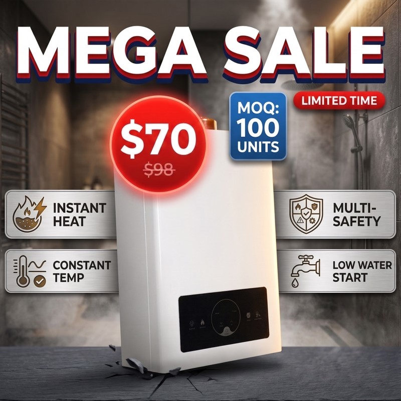 Cheap LPG Instant Water Heater Gas Geyser for Africa Middle East South America