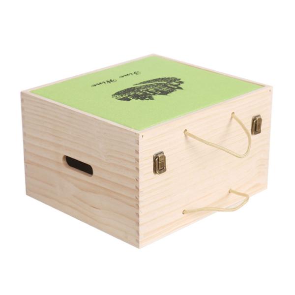2-6 Bottles Solid Wood Wine Box for Gift Custom Order Accepted Immediately