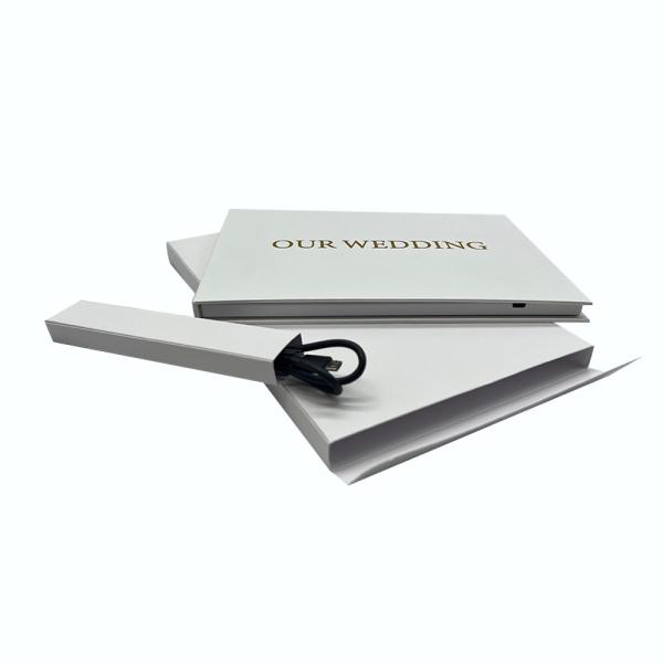 Custom 7 polegadas IPS Video Book casamento Video Brochure casamento Video Album