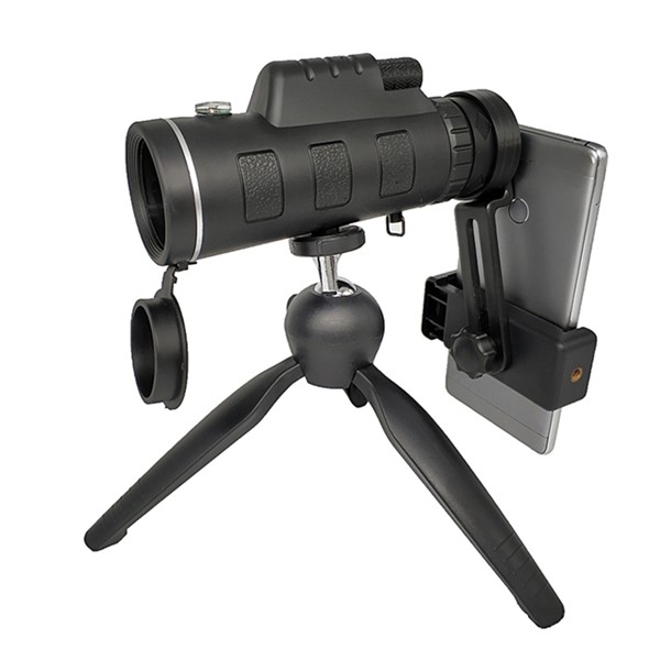 Черный переходник смартфона перископа 40x60 Monocular Handheld для звероловства
