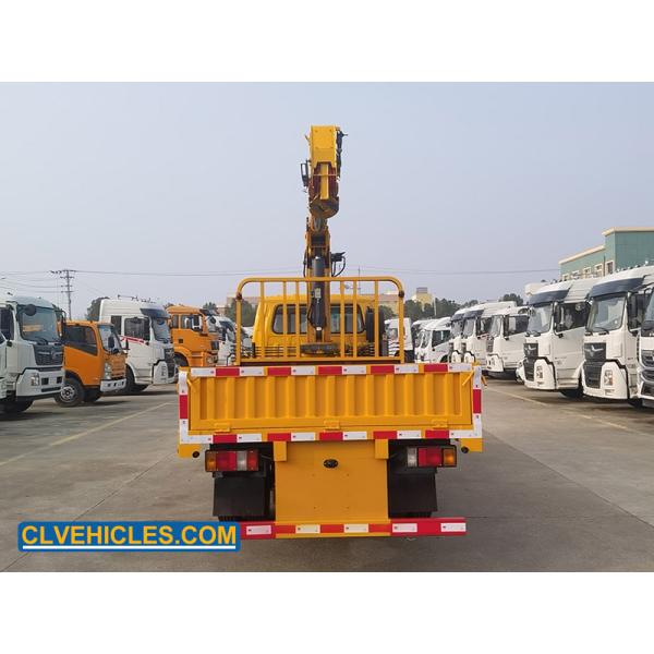 ISUZU 600P 130hp  Powerful Crane Truck 3500kg Crew Cabin 4X2 3 Arm