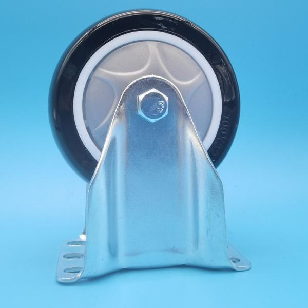Oil-Resistant Industrial Casters Medium-Duty Single-Axis TPU Singel Wheels 5Lockable Rigid Swivel For Office Chairs