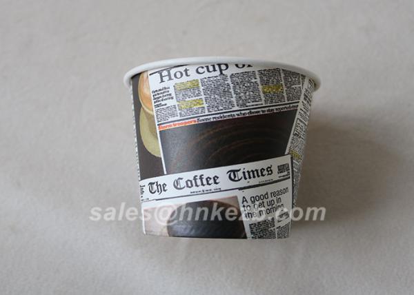 Non - Toxic Custom Printed Paper Coffee Cups 7oz High Temperature Performance