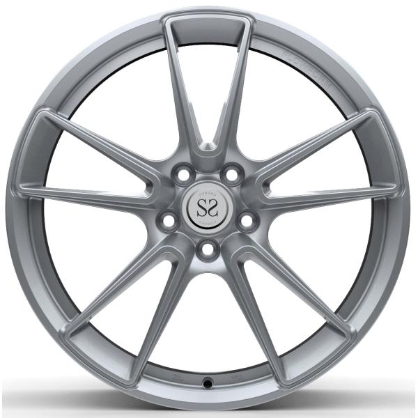 Staggered 1 Piece Custom Wheel 19x8 19x9 For Alfa Romeo Glulia Rim Hre Hyper Silver