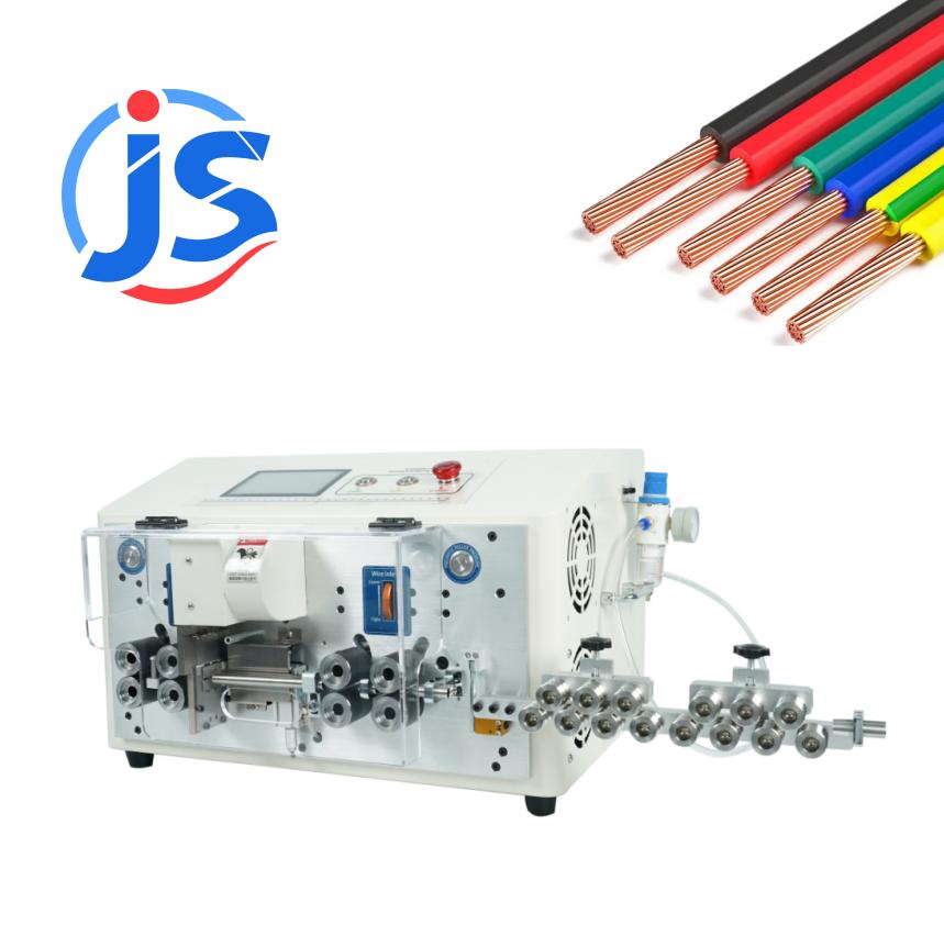 Double Layer Peeling Cable Cutting Machine 5 Inch Touch Screen Cable Cut And Strip Machines