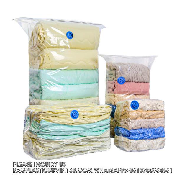 Four Corner Air Exhaust New Cube Space Saver Organizer Compression Vacuum Sealer Storage Bags For Quilts