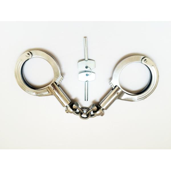 Class Style Stainless Steel Handcuffs Anti Shear Cop Handcuffs