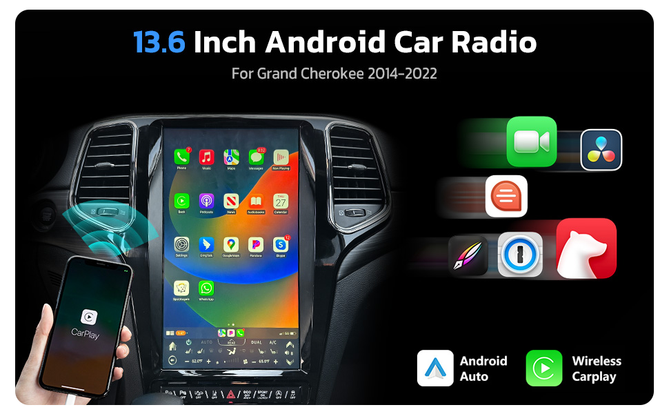 2014-2022 Jeep Grand Cherokee Замена радио GPS навигация ODM