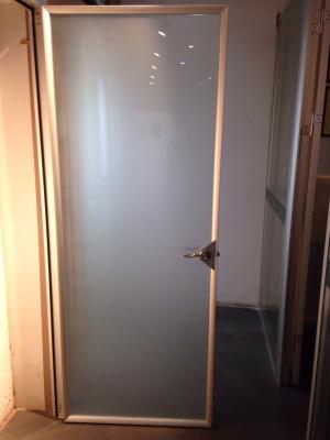 2018 Fashionable Design Flat Residential Door For Bathroom with aluminum frame