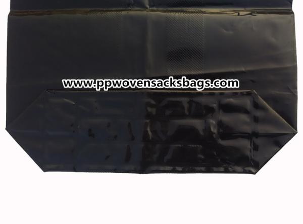 Black PE Plastic Valve Sealed Bags for Packing Activated Carbon / 25kg Valve PE Sacks
