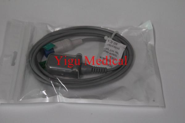 Metal Medical Equipment Parts D-Turn Square Head Blood Oxygen Extension Line SPO2 Wire