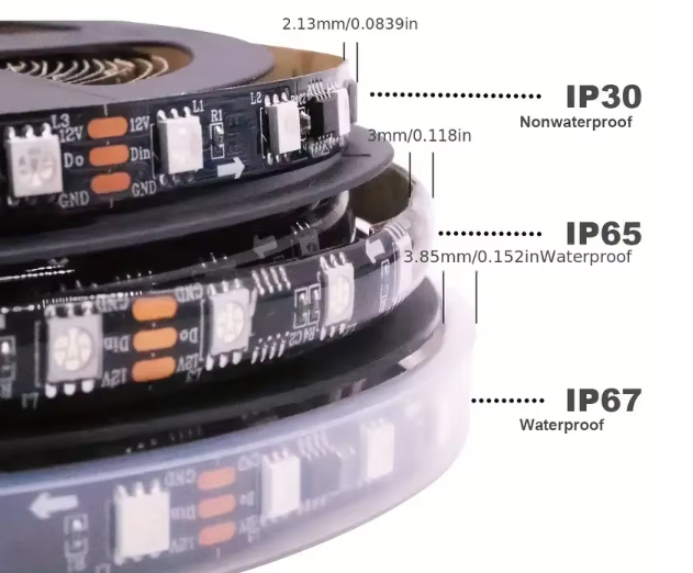 DC12V RGBW 2700-6500K Programmable Led Light Strips SMD5050 High Lumen