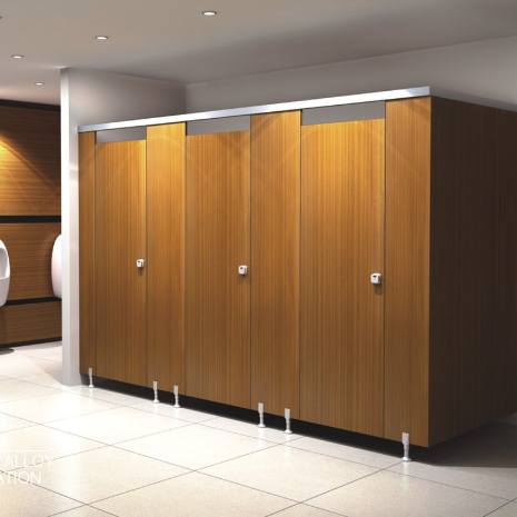 Customizable HPL Toilet Partitions AOGAO Toilet Partition Cubicle