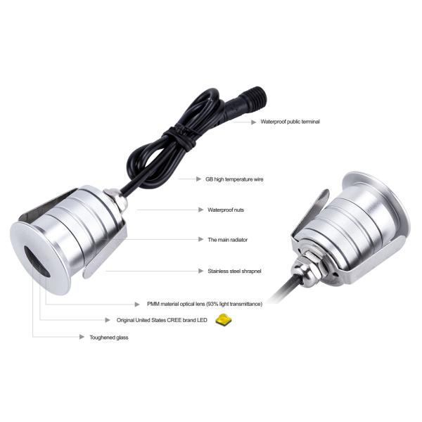 лестница шага СИД 1Ватт освещает алюминий ИП67 6030 мини света стены сада водоустойчивый