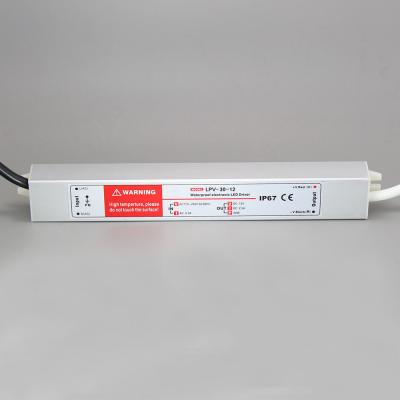 Single output IP67 waterproof power supply LPV-30-12 30W 12V 2.5A electronic LED driver