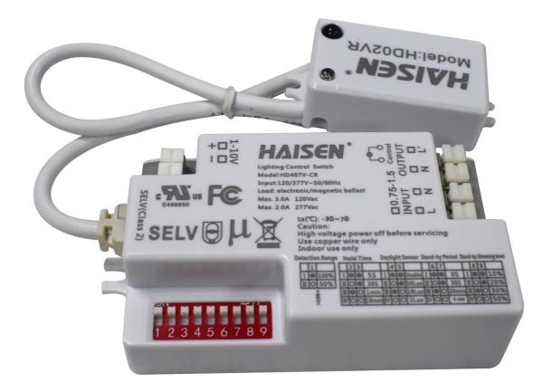Dimmable Ceiling Mounted Motion Sensor 120VAC 277VAC Operating Voltage