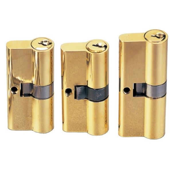 Super Polish Nickel Plated Brass Key Solid Brass Body BRASS LOCK  DOOR CYLINDER