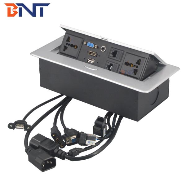 high quality available customized various modular for conference system media desktop socket box