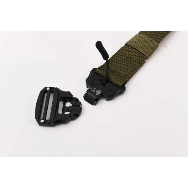 EDC Polyester Quick Release 0.3kg Outdoor Tactical Gear Belt With Magnetic Zinc Alloy Buckle