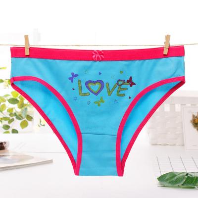 Low end market Chinese blue rose women's underwear