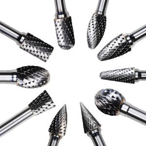 Tungsten Carbide Burr 1/4 Shank 6mm Head for Metal Wood Plastic