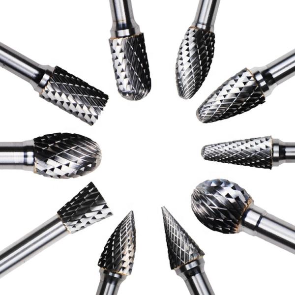 Tungsten Carbide Burr 1/4 Shank 6mm Head for Metal Wood Plastic