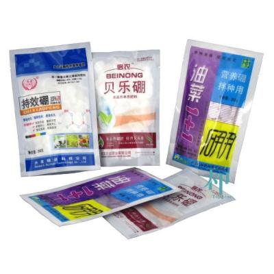 60-150microns 3 Side Seal Pouch Fertilizer Packaging Bags Damp Proof